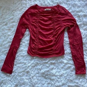 We The Free Red Long-sleeved Shirt